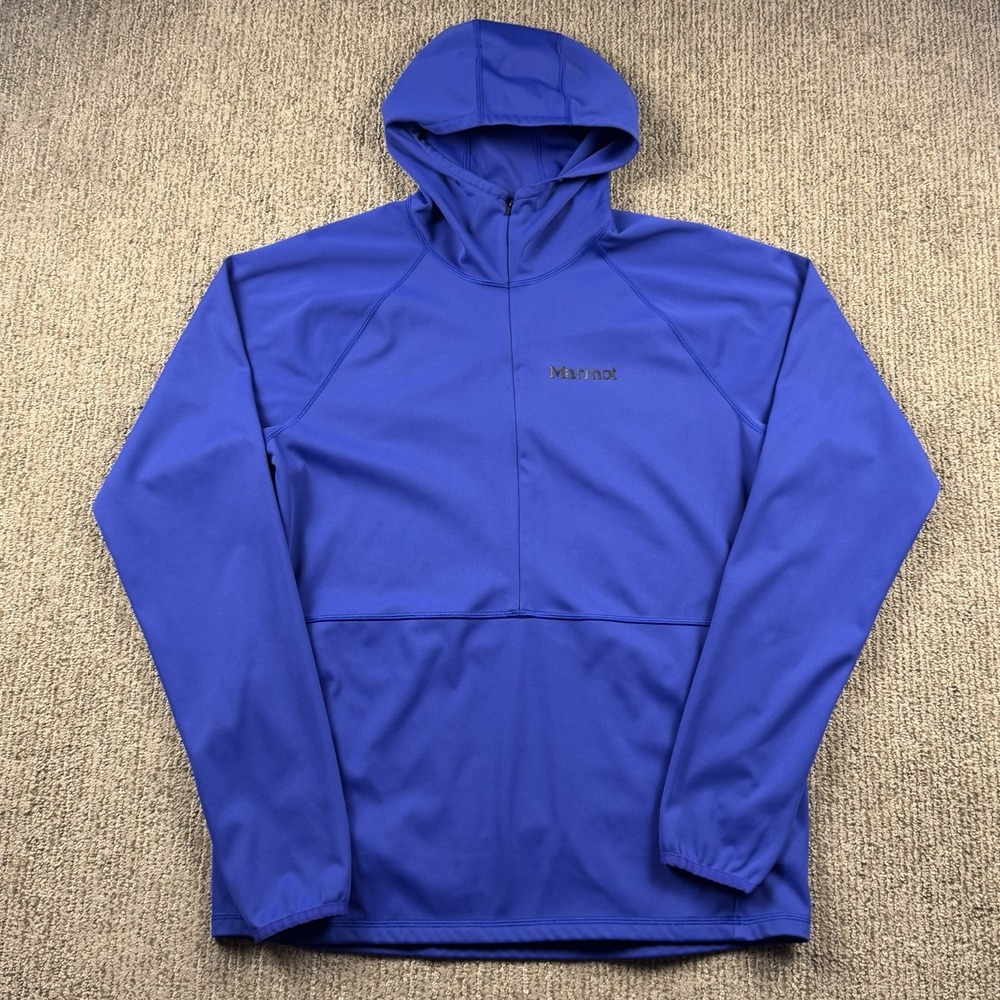 Marmot Mens M Zenyatta 1/2 Zip Jacket Hooded Softshell Windproof Water Resistant
